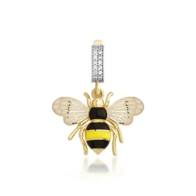 Bee Mine Altın Arı Kolye Ucu