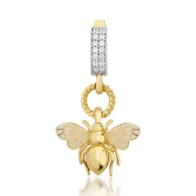 Bee Mine Altın Arı Kolye Ucu