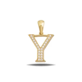 Altın Y Harf Kolye Ucu