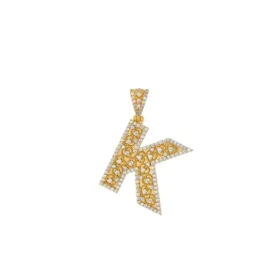 Altın Yadigar K Harf Kolye Ucu