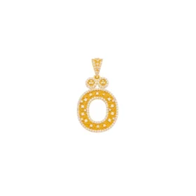 Altın Yadigar Ö Harf Kolye Ucu