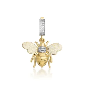 Bee Mine Altın Arı Kolye Ucu