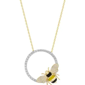 Bee Mine Altın Arı Zincirli Kolye