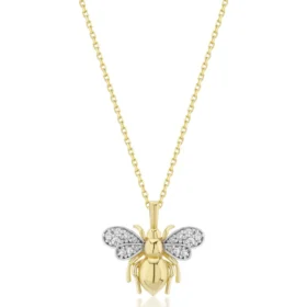 Bee Mine Altın Arı Zincirli Kolye