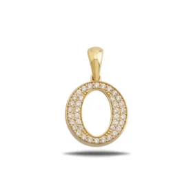 Altın O Harf Kolye Ucu