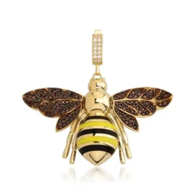 Bee Mine Altın Arı Kolye Ucu