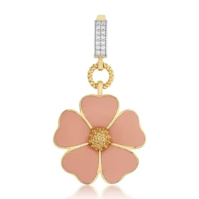Bee Mine Altın Çiçek Kolye Ucu