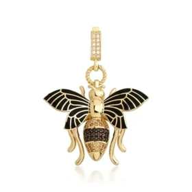 Bee Mine Altın Arı Kolye Ucu