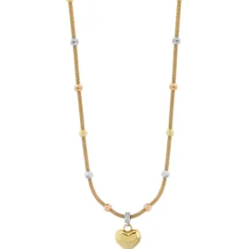 Altın Dorikalı Kalp Kolye