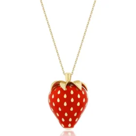 Altın Çilek Kolye