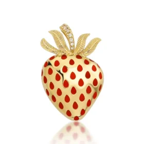 Altın Çilek Kolye Ucu