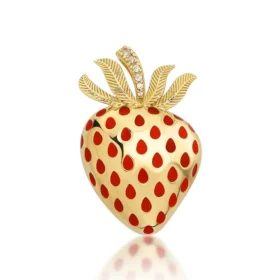Altın Çilek Kolye Ucu