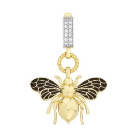 Bee Mine Altın Arı Kolye Ucu