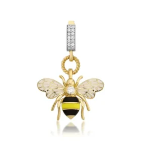 Bee Mine Altın Arı Kolye Ucu