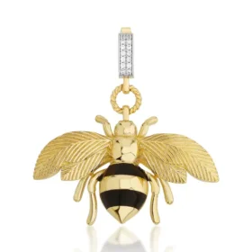 Bee Mine Altın Arı Kolye Ucu