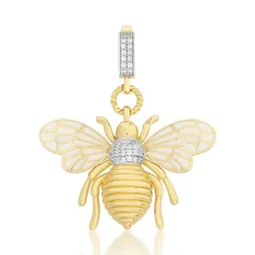 Bee Mine Altın Arı Kolye Ucu