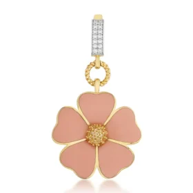 Bee Mine Altın Çiçek Kolye Ucu