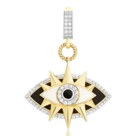 Altın Siyah Göz Kolye Ucu