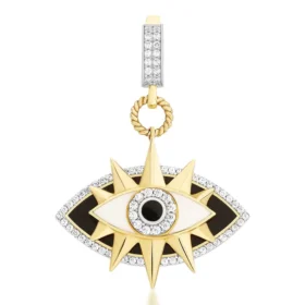Altın Siyah Göz Kolye Ucu