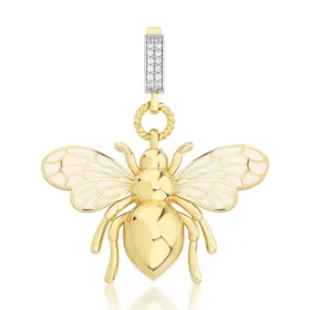 Bee Mine Altın Arı Kolye Ucu