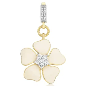 Bee Mine Altın Çiçek Kolye Ucu