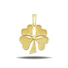 Altın Yonca Şans Kolye Ucu