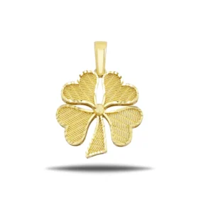 Altın Yonca Şans Kolye Ucu