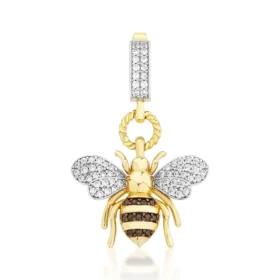 Bee Mine Altın Arı Kolye Ucu