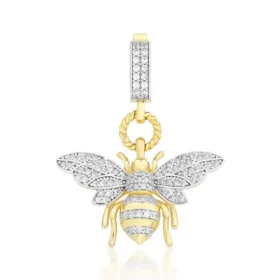 Bee Mine Altın Arı Kolye Ucu