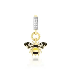 Bee Mine Altın Arı Kolye Ucu