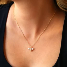 Bee Mine Altın Arı Zincirli Kolye