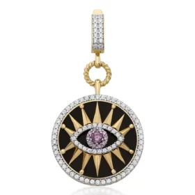 Altın Siyah Göz Kolye Ucu