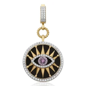 Altın Siyah Göz Kolye Ucu