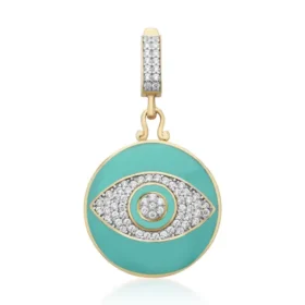 Altın Yeşil Göz Kolye Ucu