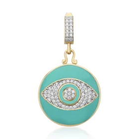 Altın Yeşil Göz Kolye Ucu