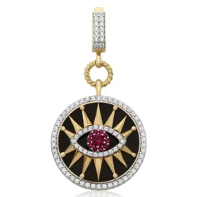 Altın Siyah Göz Kolye Ucu