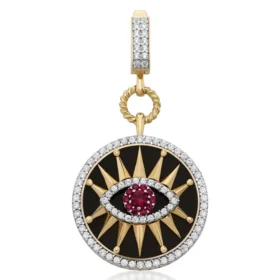 Altın Siyah Göz Kolye Ucu