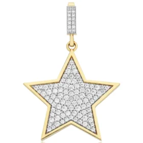 Altın Taşlı Yıldız Kolye Ucu