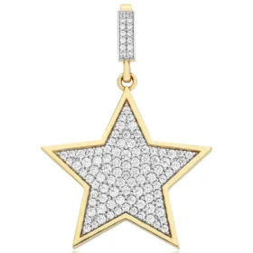 Altın Taşlı Yıldız Kolye Ucu