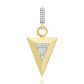 Altın Üçgen Kolye Ucu
