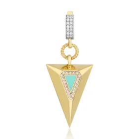 Altın Üçgen Kolye Ucu