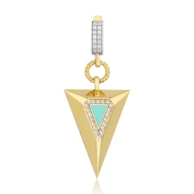 Altın Üçgen Kolye Ucu
