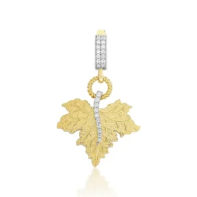 Altın Yaprak Kolye Ucu
