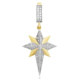 Altın Kuzey Yıldızı Kolye Ucu