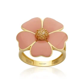 Bee Mine Altın Çiçek Yüzük