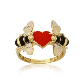 Bee Mine Altın Arı Kalpli Yüzük