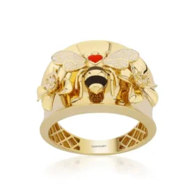 Bee Mine Altın Arı Kalpli Yüzük