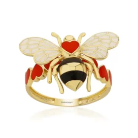 Bee Mine Altın Arı Kalpli Yüzük