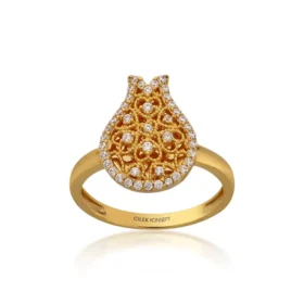 Yadigar Altın Lale Model Yüzük