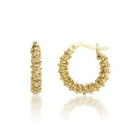 Altın Dorika Halka Küpe